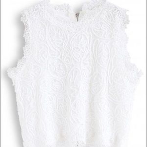 Chic Wish Diva lace crop top.